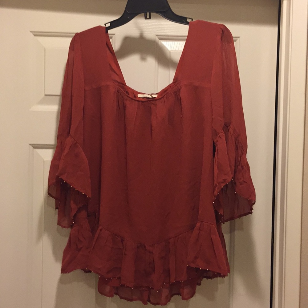 Ruffled blouse